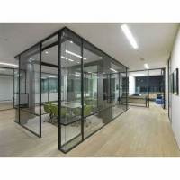 Aluminum frame glass partition wall modern partition design for office