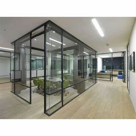 Aluminum frame glass partition wall modern partition design for office