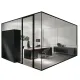 Aluminum frame glass partition wall modern partition design for office