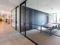 Aluminum frame glass partition wall modern partition design for office