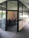 interior demountable office wooden and glass aluminum partition