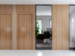 interior demountable office wooden and glass aluminum partition