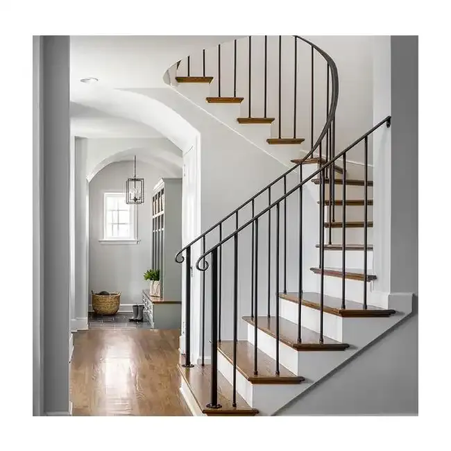 جودة عالية الفولاذ المقاوم للصدأ الألومنيوم النتوء سلامة درابزين الدرج الزجاجي