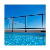 Soluzioni per sistemi di balaustre per balconi Protezione per pareti Recinzione in vetro Recinzione per piscina con cornice in alluminio