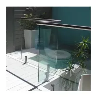 Soluzioni per sistemi di balaustre per balconi Protezione per pareti Recinzione in vetro Recinzione per piscina con cornice in alluminio