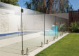 balcony glass and metal fence swimming pool frameless fence