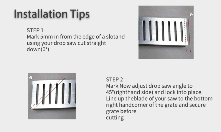 CNC Aluminium floor drain