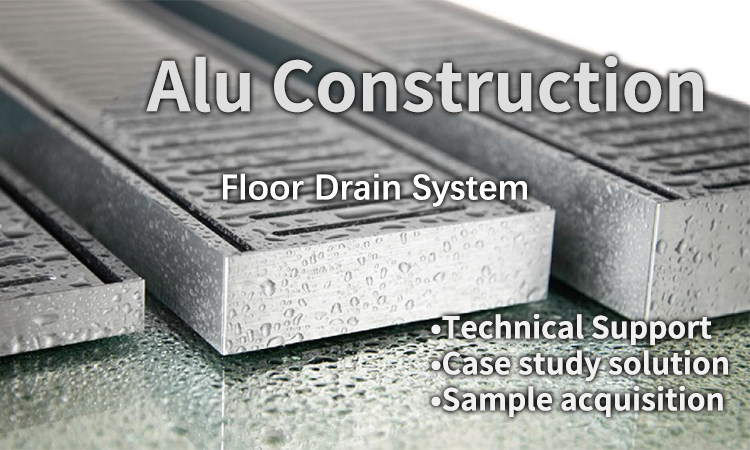 Aluminium floor drain