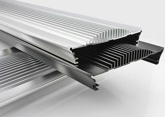 Aluminium CNC Heat Sink Profile