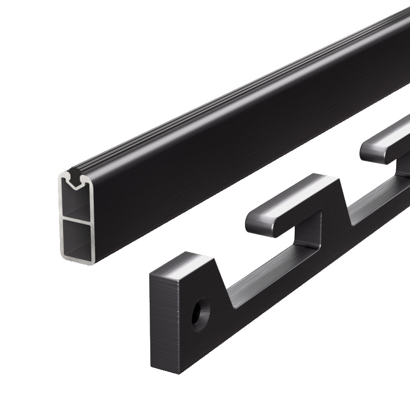 Customizable Aluminum Wardrobe Adjustable Hanger Rail