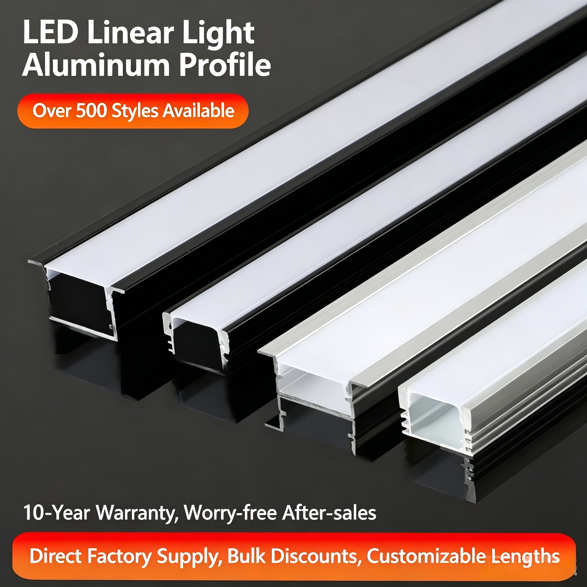 black LED light channel