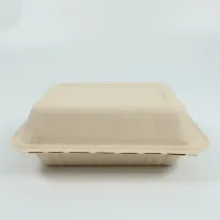 Caixa d'hamburgueses biodegradables d'un sol ús