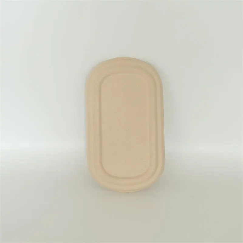 Tapa desechable para vajilla de pulpa de caña de azúcar