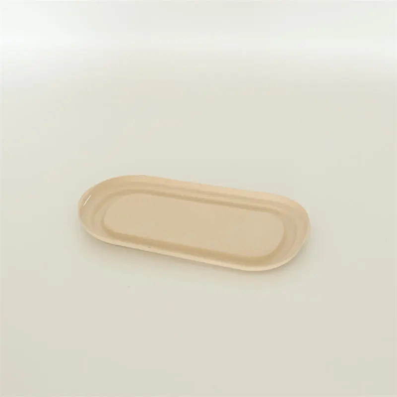 Tapa desechable para vajilla de pulpa de caña de azúcar