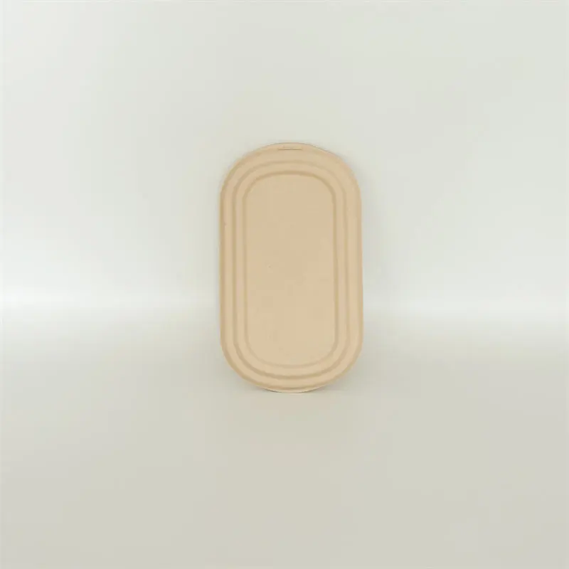 Tapa desechable para vajilla de pulpa de caña de azúcar