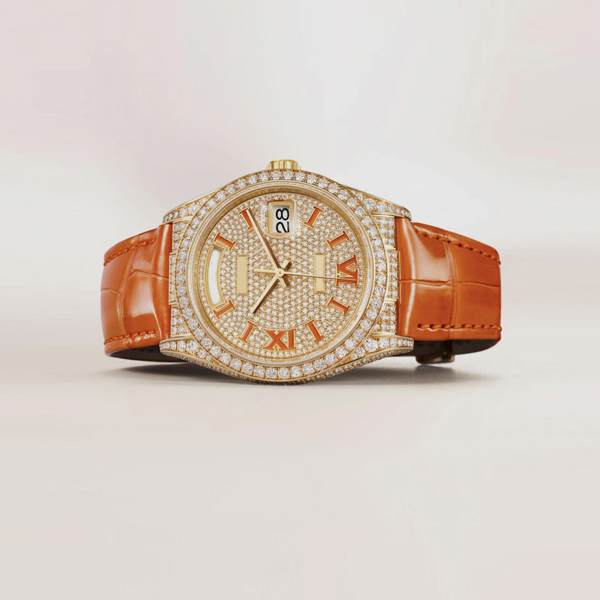 High end diamond watch