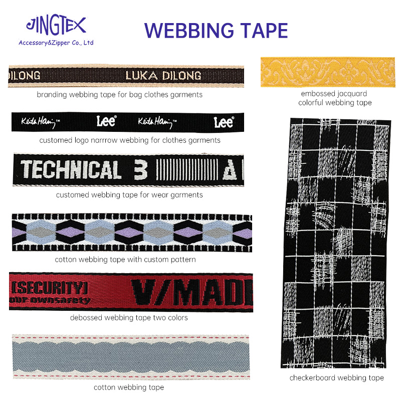 Nylon Webbing Tape Make Logo For Bag