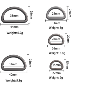 Rectangle Metal D Ring For Adustment