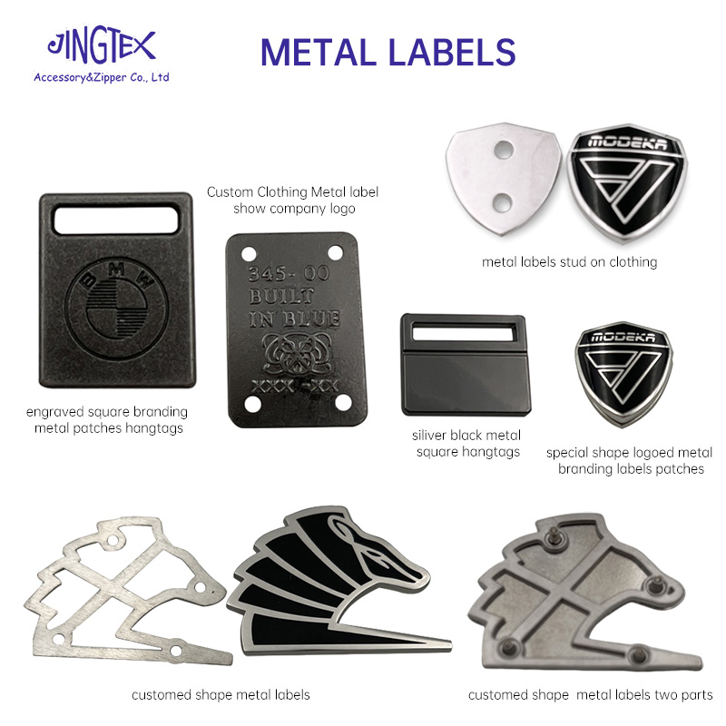 Clothing Metal Label Show Company Logo