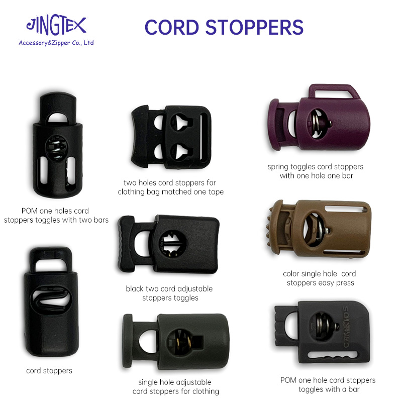 Plastic Cord Stopper Black Color