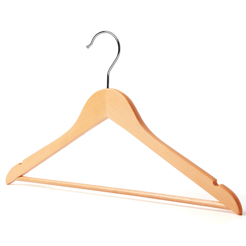 Wood Hanger With Clothes