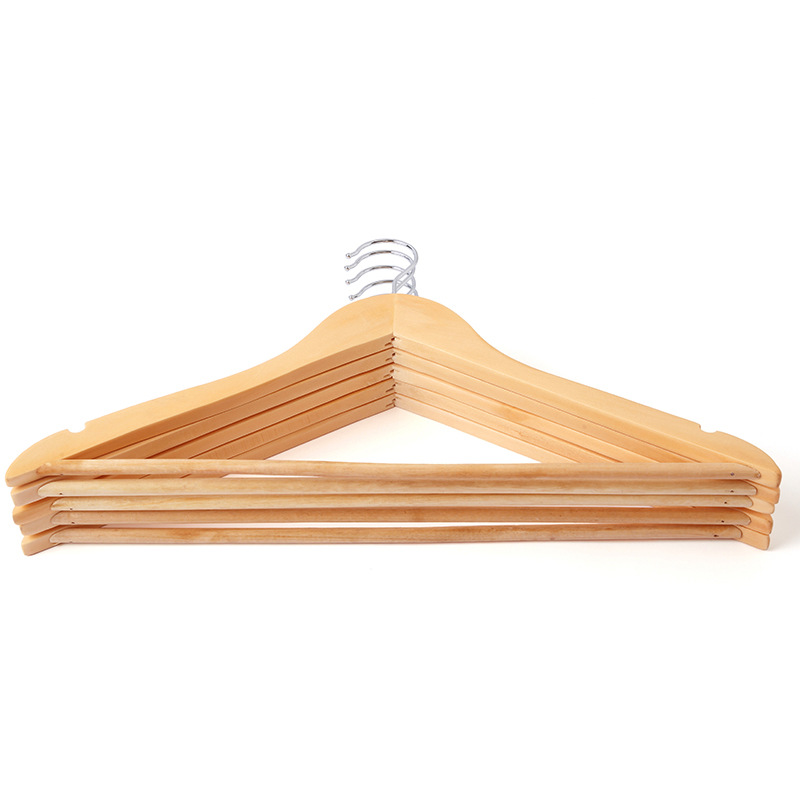 Wood Hanger With Clothes