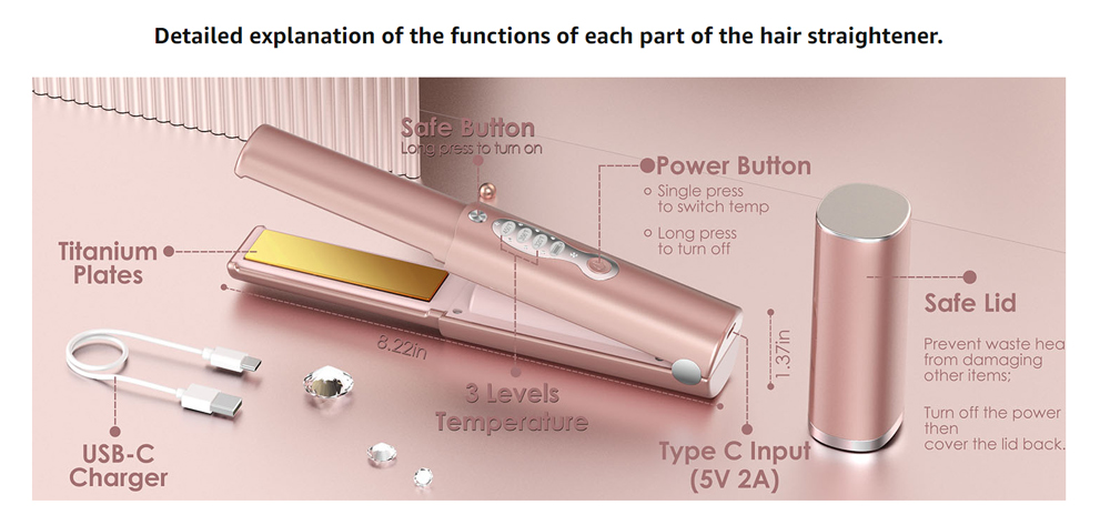 Wireless Hair Straightener