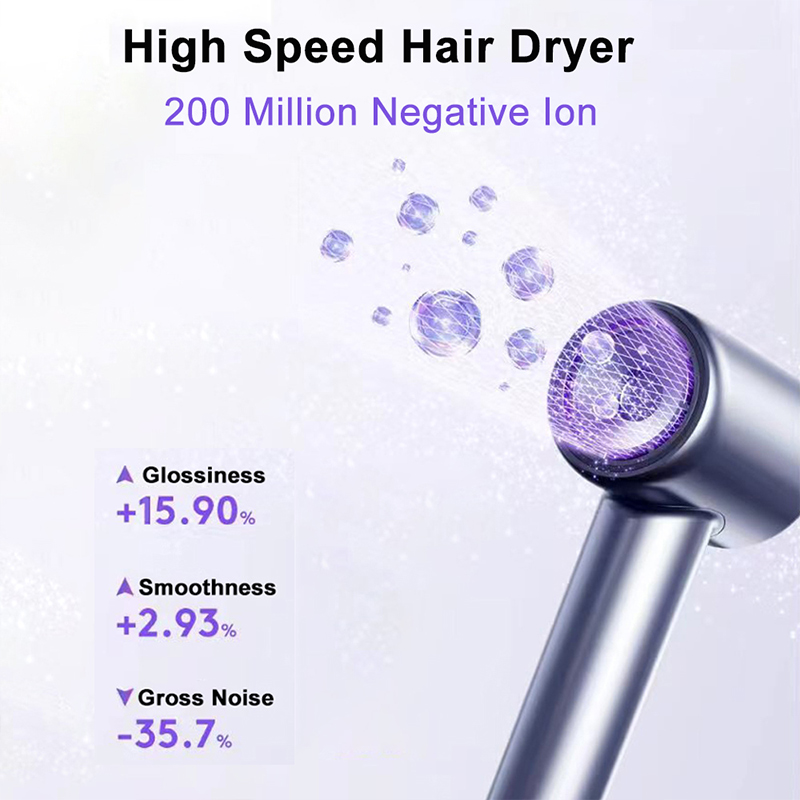 hair dryer with led light