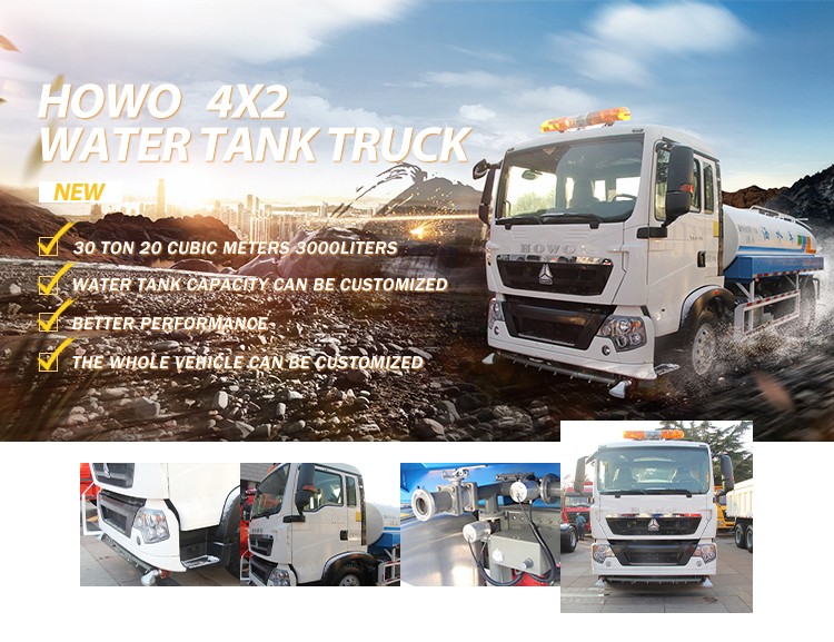 Howo 6X4 Water Tank Truck