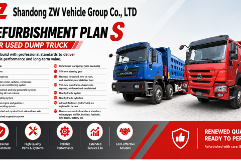 How ZW Group Plan S Redefines the Used Dump Truck and Used Tractor Truck