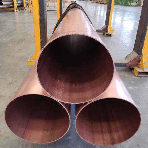 Tubo de cobre sem costura grosso e fino, pequeno e estirado