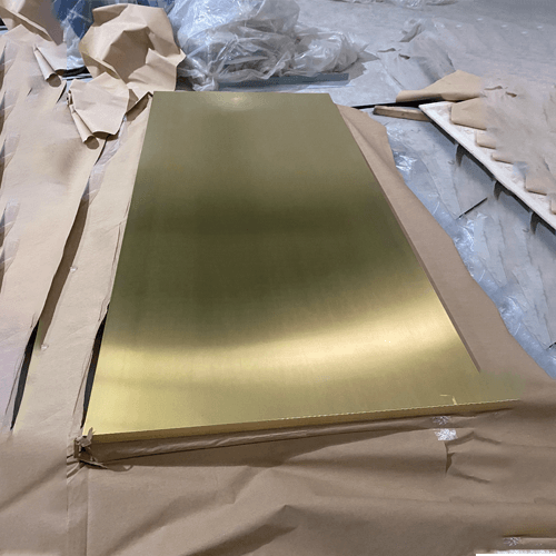 Thin Flat Golden Brass Sheet Metal Strips