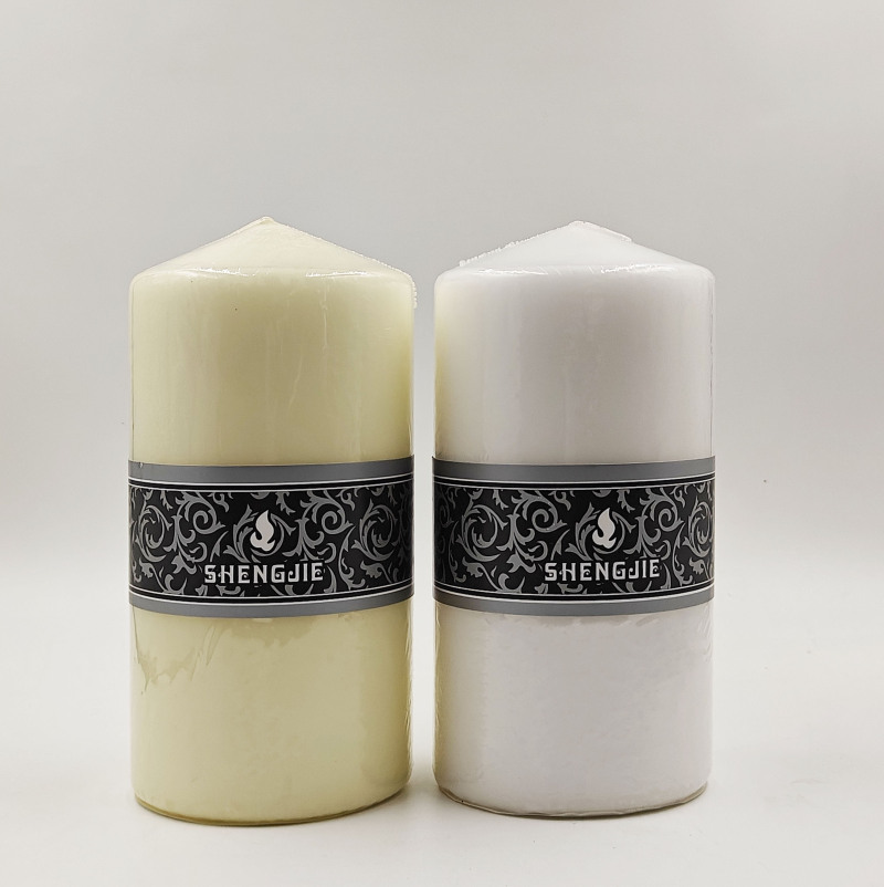 Pressed Pillar Candle