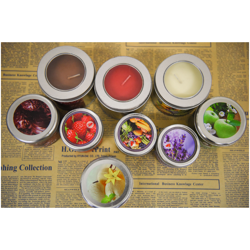 Bougie parfumée en étain