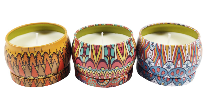 Bougie parfumée en étain