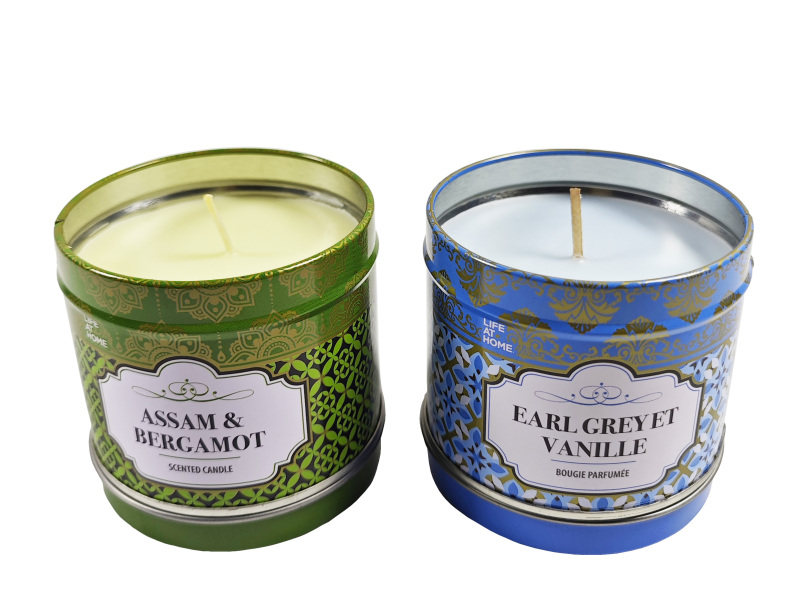 Bougie parfumée en étain