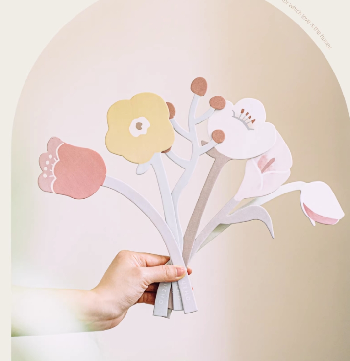 Different Shape And Design Paper Card Flower