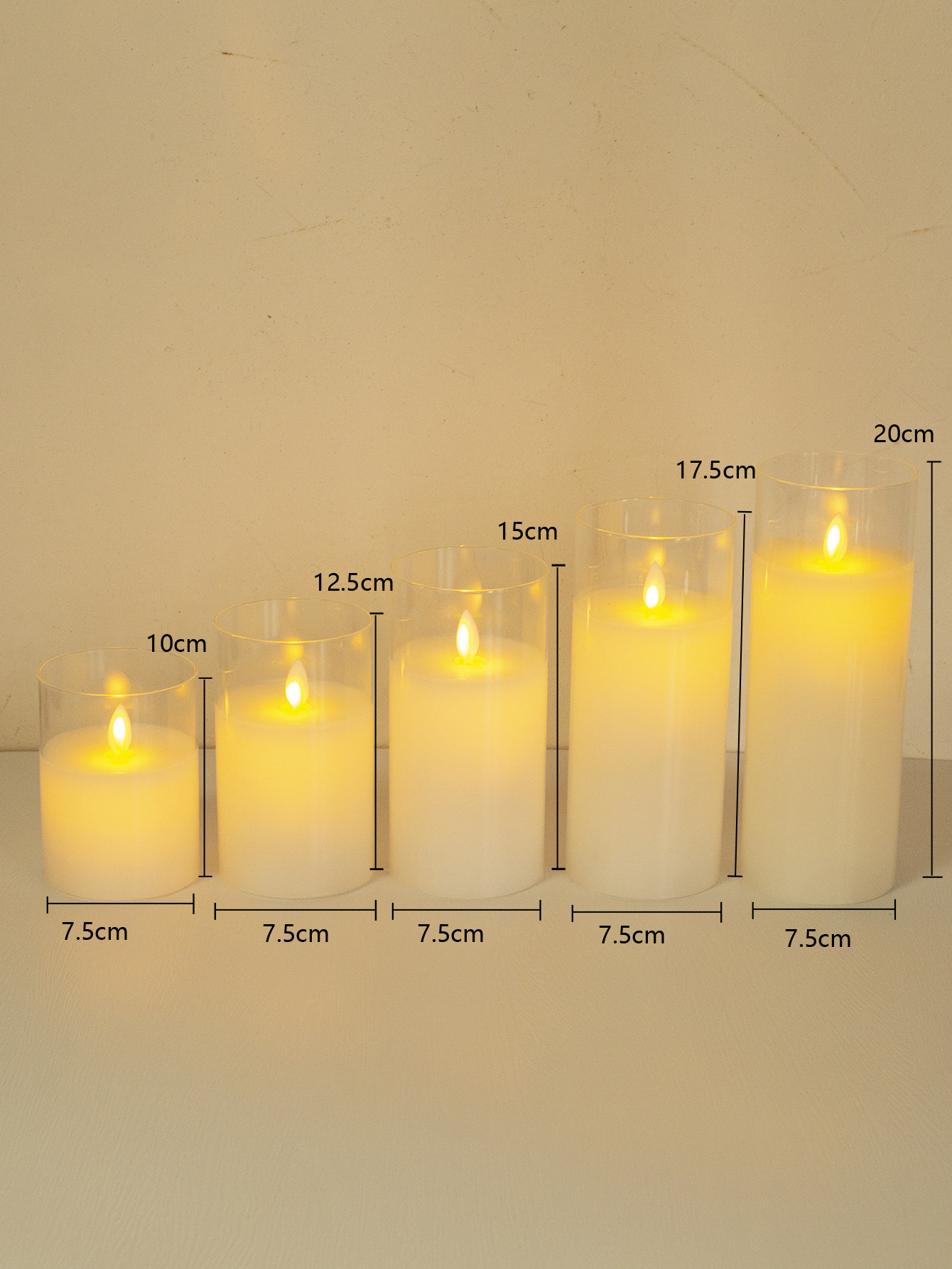 glass candles