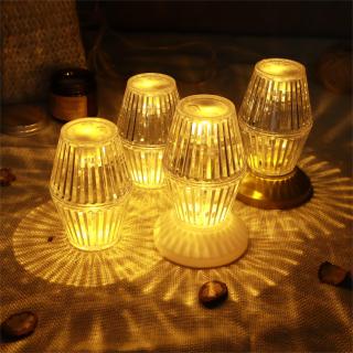 Acrylic crystal Elliptical stripe Night lights Atmosphere decorative light