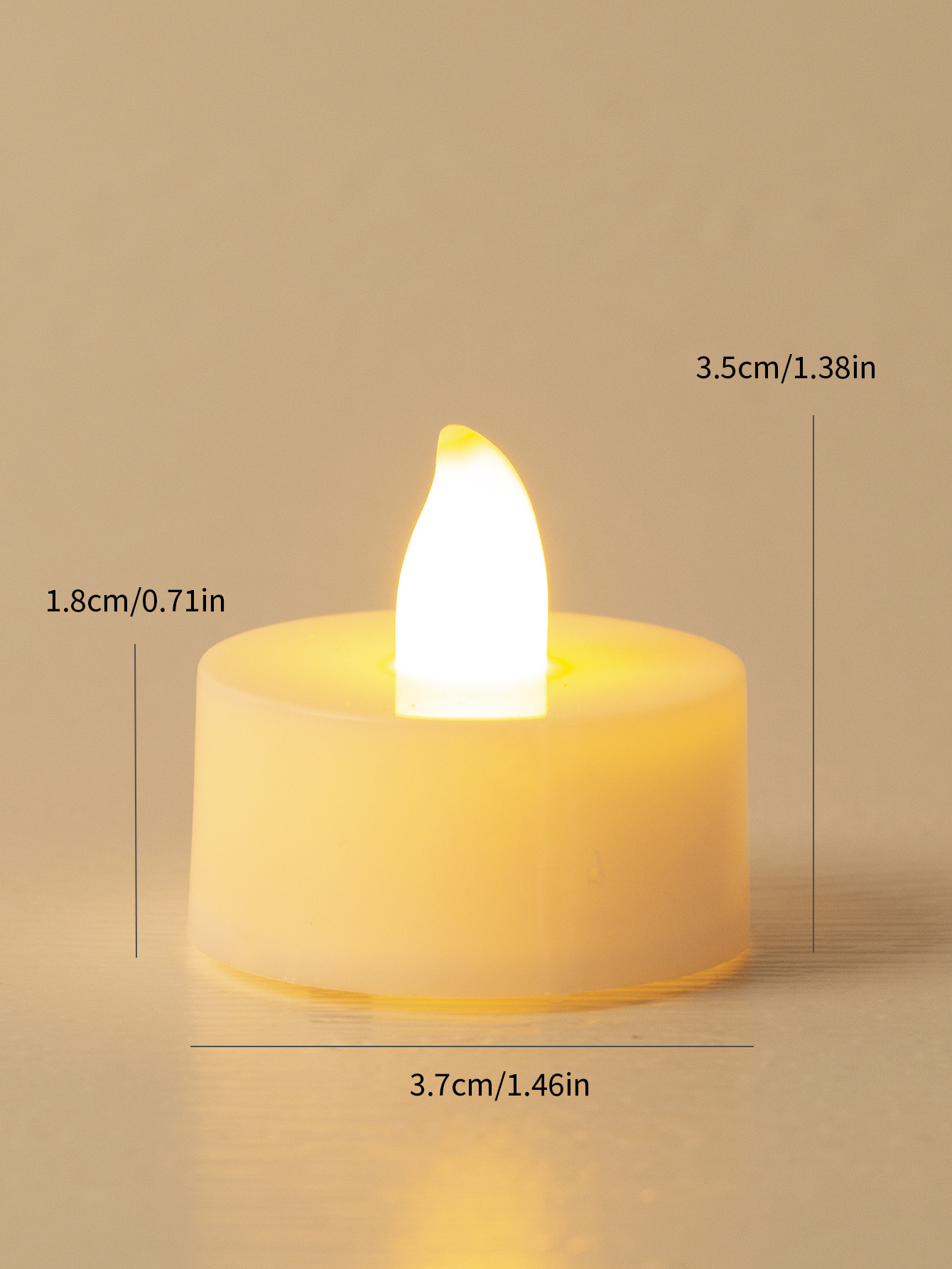 Housing glitter tea light candles