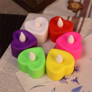 Heart shaped design Flameless LED Tea Lights Candles