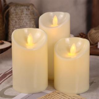 D7.5cm Smooth sloping base shape Led swing Candles Lights