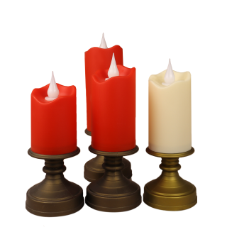 Candeliere con base Candele Led senza fiamma