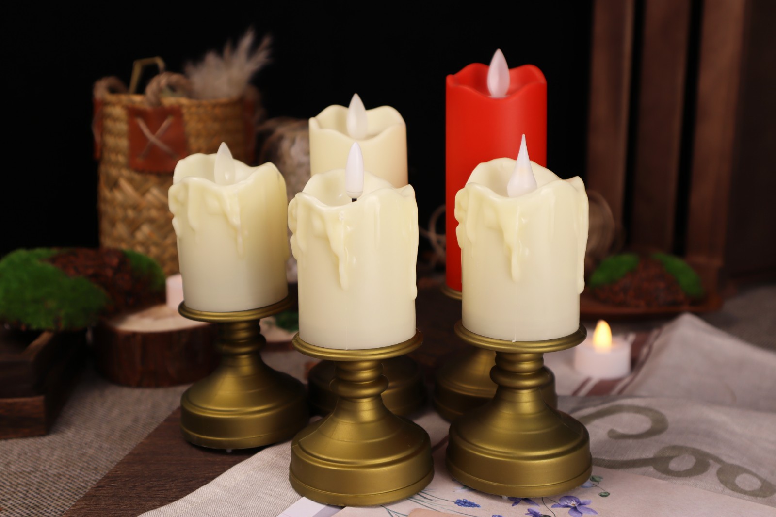 led taper candles