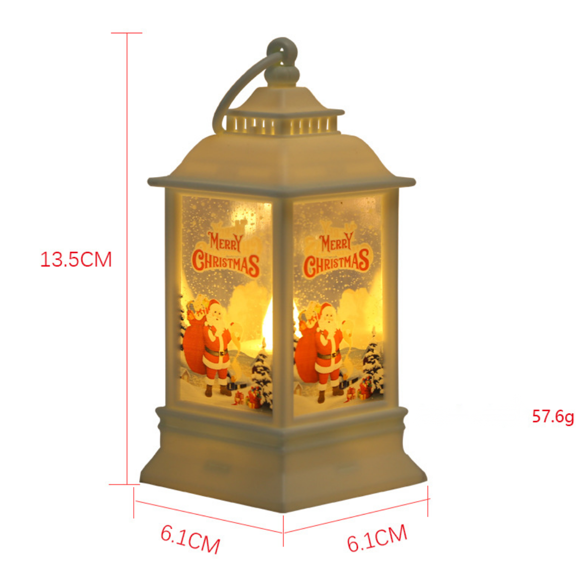 Quadrangle square wind lamp