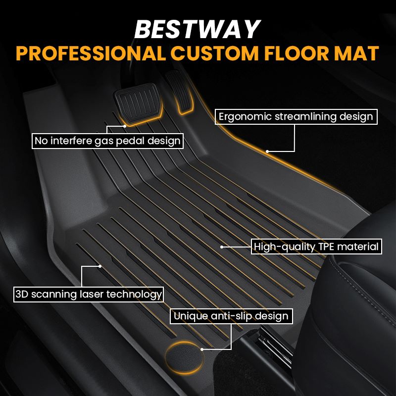 All Weather 3D TPE Car Mats For TOYOTA Hilux 2023
