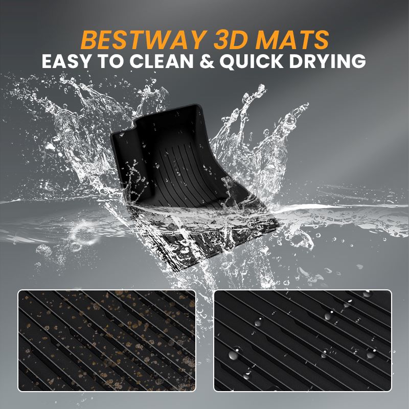 All Weather 3D TPE Car Floor Mats For Ford F150