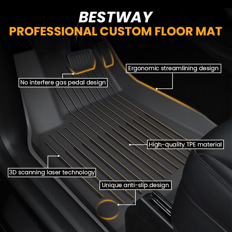 All Weather 3D TPE Car Floor Mats For Chevrolet Malibu