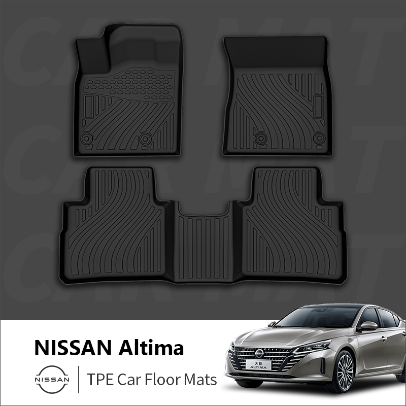 Alla väder 3D TPE golvmattor för bilar för NISSAN Altima