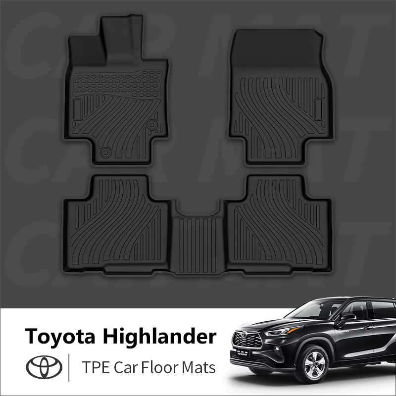 Supply All Weather 3D TPE Car Floor Mats For Toyota Highlander 2016 ...